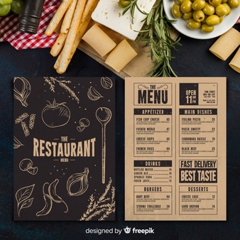 Free psd menu restaurant