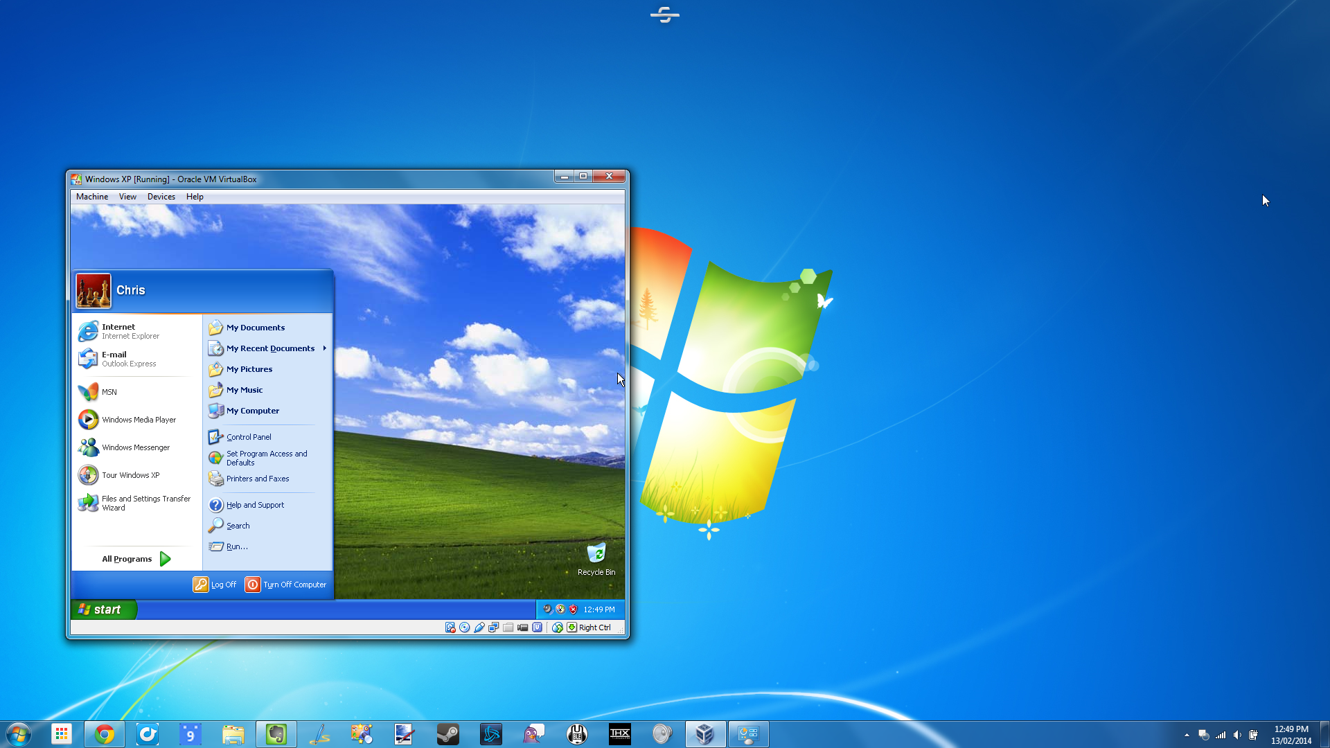 Windows 7 virtual machine image